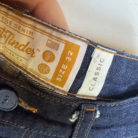 Flint and Tinder Selvedge Jeans Men’s Size 32x30 Classic Fit Made in USA - Picture 3 of 6